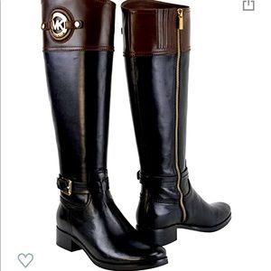 Michael Kors Riding Boots Black/Brown